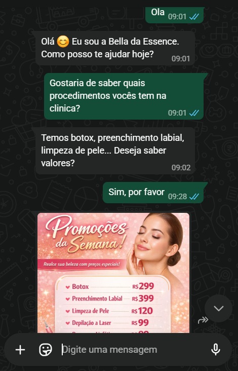 IA enviando promoções